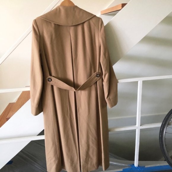 L100% Italian Cashmere Camel Long Coat - Picture 4 of 13